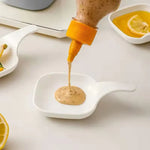 6-Piece Japanese Style Dipping Plate Set with Storage Bin