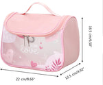 Travel-Friendly Floral Makeup Pouch - Portable Cosmetic Organizer Bag
