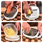 4-in-1 Multi-functional Vegetable Grater with Storage Box