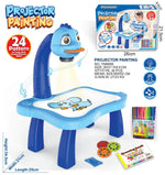 Kids Giraffe Projection Drawing Table – Interactive Educational Projector Painting Desk with 24 Patterns