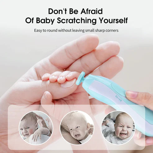 Baby Electric Nail Grinder Kit – Safe Infant Nail Trimmer with Whisper-Quiet Low Bass