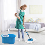 360° Spin Mop & Bucket System – Dual-Action Cleaning with Stainless Steel Wringer