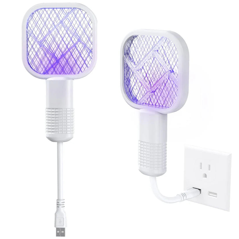 Mini USB Mosquito Swatter – Portable Electric Fly Zapper with Purple Light Trap