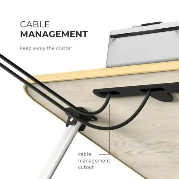 Multi-Functional Folding Bed Desk – Portable Ergonomic Laptop Stand & Breakfast Tray for Home Office