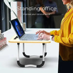 Multi-Functional Folding Bed Desk – Portable Ergonomic Laptop Stand & Breakfast Tray for Home Office