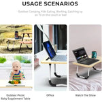 Multi-Functional Folding Bed Desk – Portable Ergonomic Laptop Stand & Breakfast Tray for Home Office