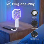 Mini USB Mosquito Swatter – Portable Electric Fly Zapper with Purple Light Trap