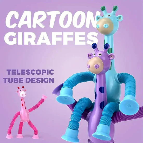 Cute Giraffe Stretch Tube Stress Relief Sensory Toy