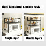 3-Tier Microwave Shelf Stand – Heavy-Duty Kitchen Countertop Storage Rack and Organizer