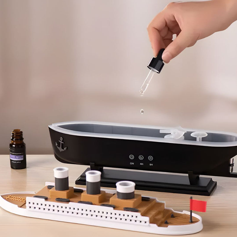 Titanic Motion Mist Humidifier – Ultrasonic Aroma Diffuser with Jellyfish Smoke Rings