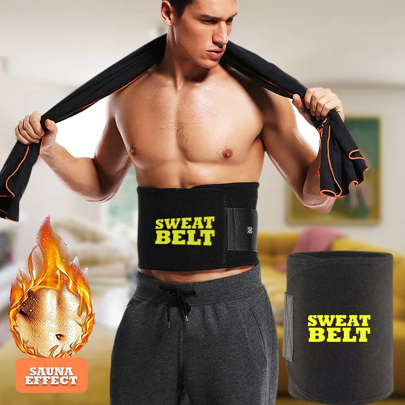 Slimming Belt for Men & Women | Neoprene Waist Trainer for Weight Loss | Belly Fat Burner