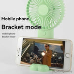 Electric Fans Creative Antlers Mini USB Charging Handheld Fan with Phone Holder