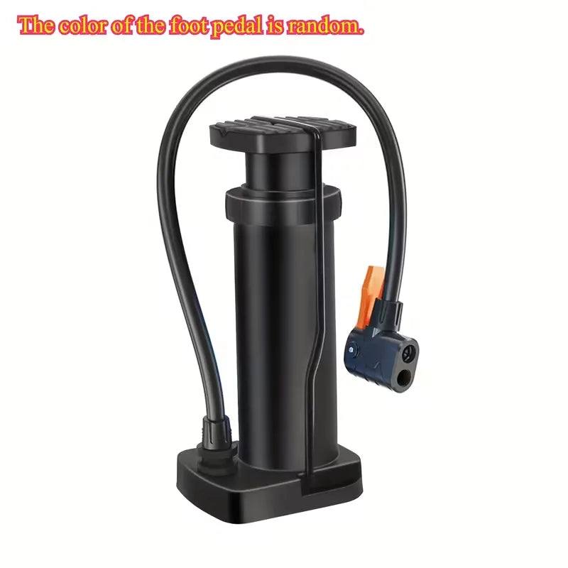 High-Pressure Foot Pump – Compact Horizontal Bar Tire Inflator with Precision Pressure