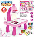 Kids Giraffe Projection Drawing Table – Interactive Educational Projector Painting Desk with 24 Patterns