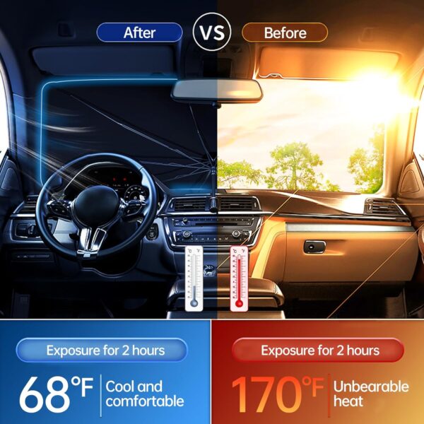 Foldable Car Windshield Sunshade Umbrella