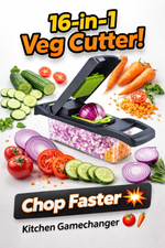 16-in-1 Professional Veggie Slicer & Multifunctional Chopper Set