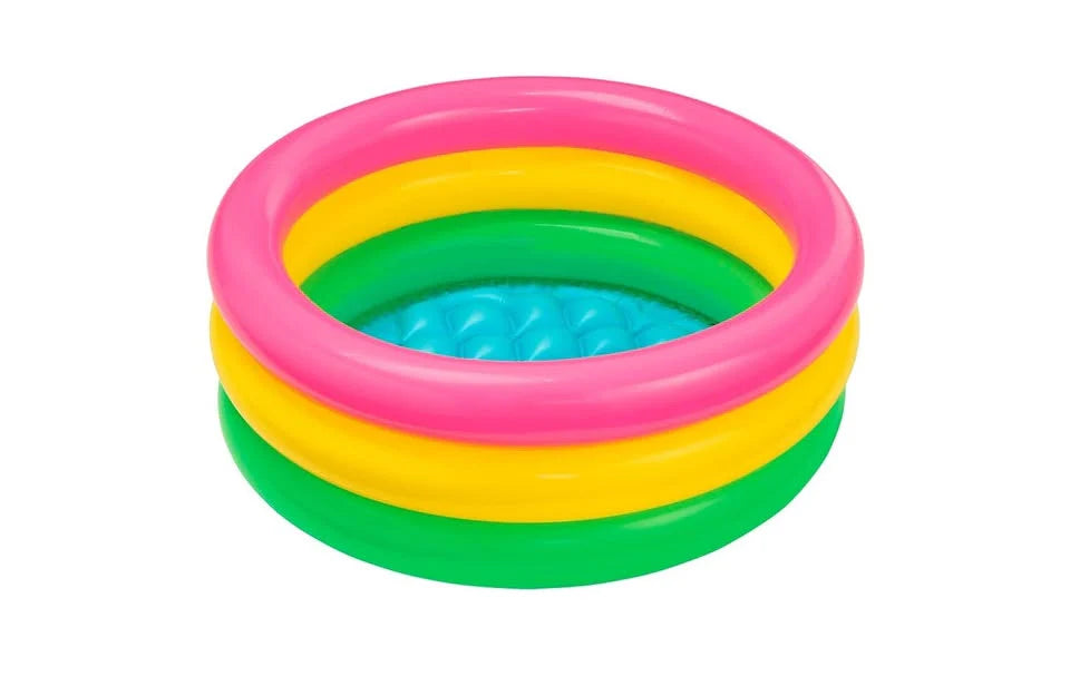 3-Ring Inflatable Sunset Glow Pool – Multifunctional Kids' Swimming Pool, Ball Pit, and Pet Bath