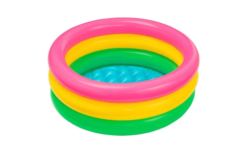 3-Ring Inflatable Sunset Glow Pool – Multifunctional Kids' Swimming Pool, Ball Pit, and Pet Bath