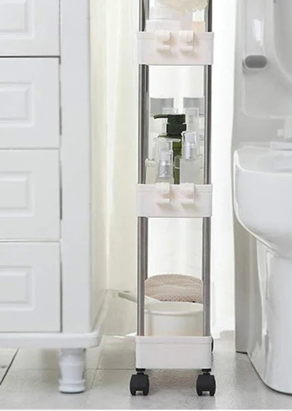 3-Tier Rolling Kitchen Cart – Slim Multipurpose Storage Organizer