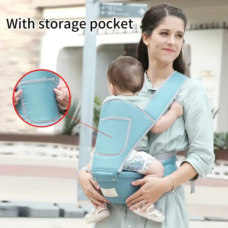 Baby Carrier with Detachable Hip Seat –  & Breathable Design | Newborn to Toddler Support