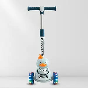 2-in-1 Kids Kick Scooter with Foldable Flip-Down Seat – 3-Wheel Adjustable Toddler Scooter