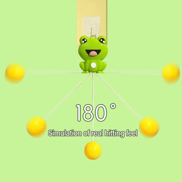 Indoor Hanging Table Tennis Trainer with Frog Paddle Set