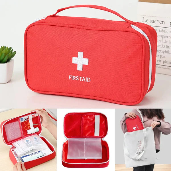 Portable Emergency First Aid Pouch – Compact Travel Medical Organizer