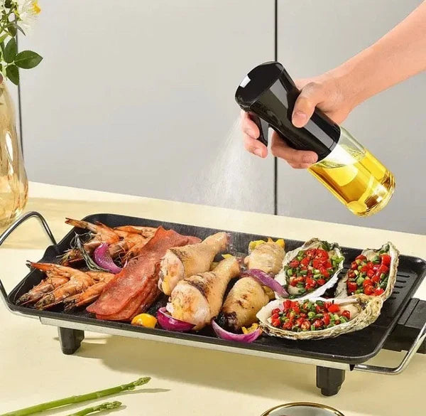 Premium Leak-Proof Oil Spray Bottle Dispenser for Cooking, BBQ & Air Frying