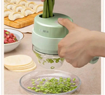 4-in-1 Handheld Electric Vegetable Chopper & Slicer Set