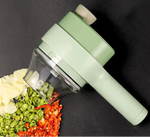 4-in-1 Handheld Electric Vegetable Chopper & Slicer Set