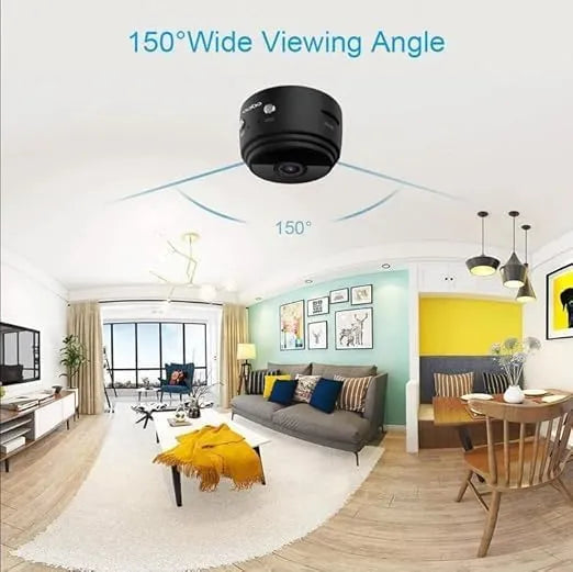 Mini Wireless WiFi Security Camera – 1080P HD Small Spy Cam with Night Vision