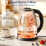 Smart Electric Hot Water Kettle – Rapid Boiling Stainless Steel Tea Kettle with One-Button Control
