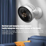Compact Desktop Cooling Fan with 3-Speed Wind Cycle, Wide-Angle Oscillation, and Low-Noise