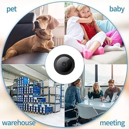 Mini Wireless WiFi Security Camera – 1080P HD Small Spy Cam with Night Vision
