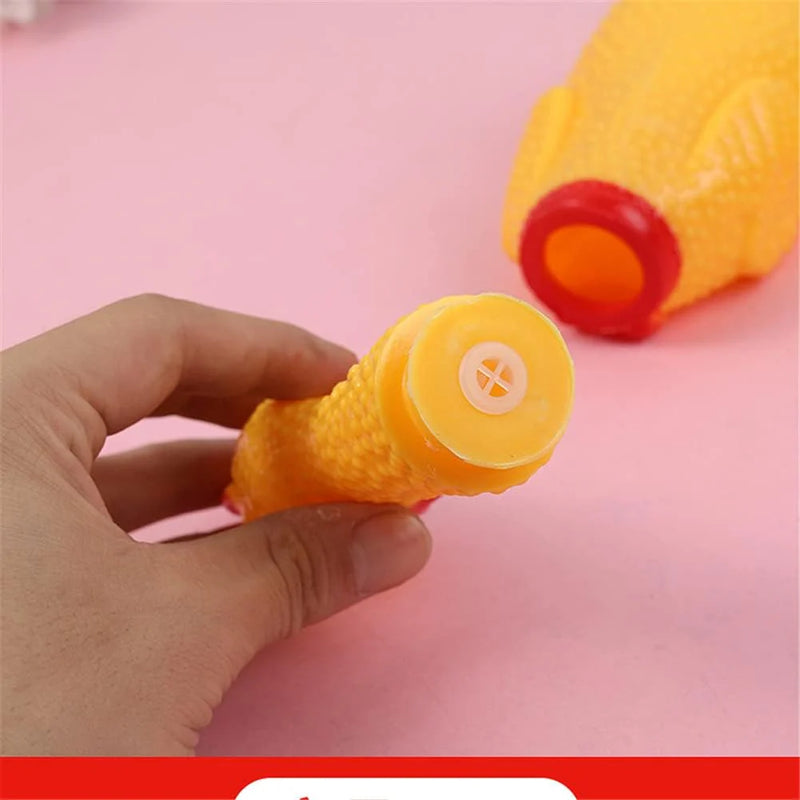 Screaming Rubber Chicken – Hilarious Squeeze Toy & Novelty Noise Maker for Pranks, Pets, and Parties