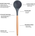Professional Silicone Kitchen Utensil Set – Heat-Resistant Non-Stick Cooking Tools with Wooden Handles