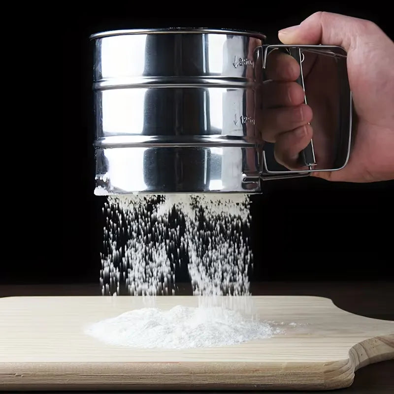 Handheld Stainless Steel Flour Shaker Mesh Flour