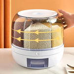 Sealed 360 Degree Rotating Rice Dispenser