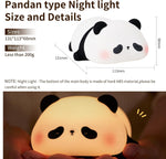 Adorable Panda Silicone Night Light – Dimmable Touch Control Lamp with Sleep Timer