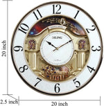 Luxury Musical Motion Wall Clock – 20-Inch Large Decorative Timepiece