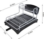 2-Tier Dish Drying Rack – Space-Saving Kitchen Organizer