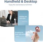 Premium Handheld Mini Fan – Rechargeable Portable Personal Fan