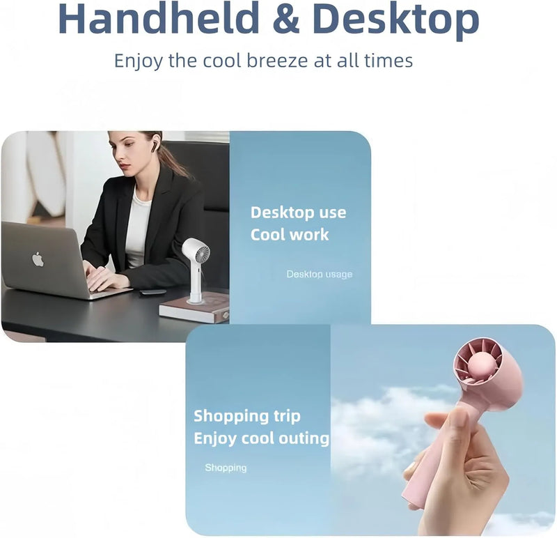 Premium Handheld Mini Fan – Rechargeable Portable Personal Fan
