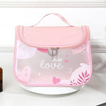 Travel-Friendly Floral Makeup Pouch - Portable Cosmetic Organizer Bag