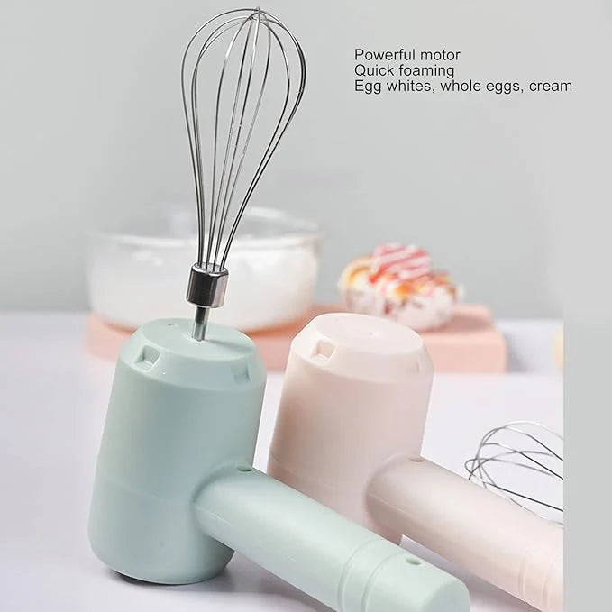 Mini Wireless Hand Mixer & Electric Egg Beater – Portable USB Rechargeable