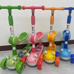 2-in-1 Kids' Kick Scooter with Foldable Seat – Adjustable 3-Wheel Ride-On Toy for Toddlers