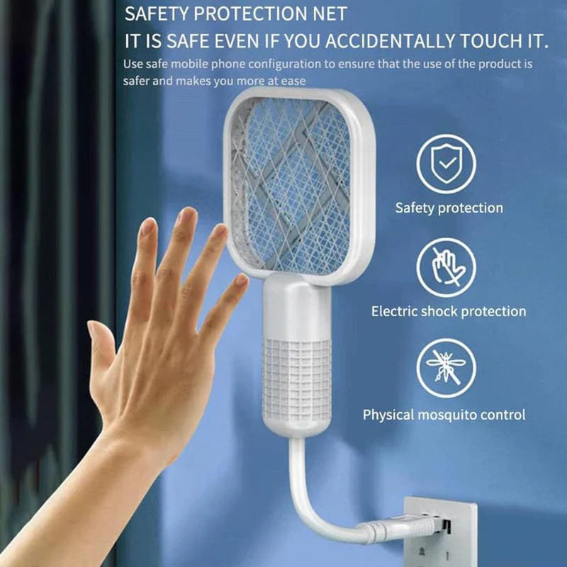 Mini USB Mosquito Swatter – Portable Electric Fly Zapper with Purple Light Trap