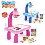 Kids Giraffe Projection Drawing Table – Interactive Educational Projector Painting Desk with 24 Patterns