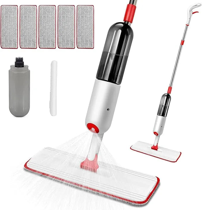 Spray Mop – 360° Rotating Floor Cleaner with Microfiber Pad