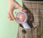 Cute Snail Antenna Handheld Mini Fan – Portable Rechargeable Pocket Fan